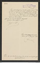 k.k. naturhistorisches Hofmuseum, Intendanzakten 1885-1896 (Hauer), Aktenzahl Z.533/1892, Seite 1